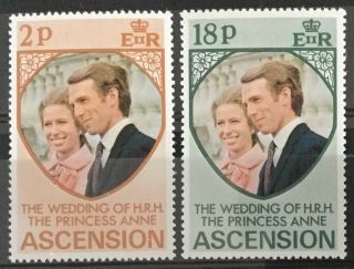 Ascension Islands 1973 Royal Wedding Mnh