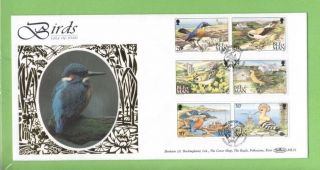 Isle Of Man 1994 Birds Set & M/s On Two Benham First Day Covers