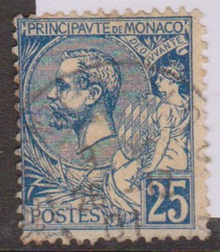 (oi - 71) 1891 Monaco 25c Blue Prince Albert (a)