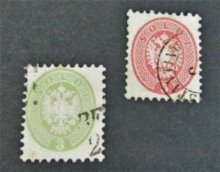Nystamps Austrian Offices Abroad Lombardy Venetia Stamp 21.  22 $64 Signed