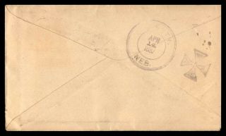 WISCONSIN PORT EDWARDS APRIL 11 1887 COVER TO LIBERTY NE ARRIVAL 2