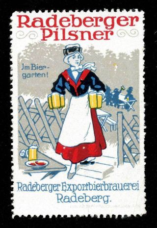 Germany Poster Stamp Advertising Beer - " Radeberger Pilsner " (554)