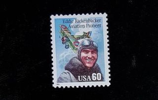 1995 Eddie Rickenbacker Issue 2998 Mnh Us Stamp Vf/xf Aviation Pioneer