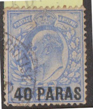 (t14 - 33) 1912 Gb 2½d Blue Edward Vii O/p 40 Paras