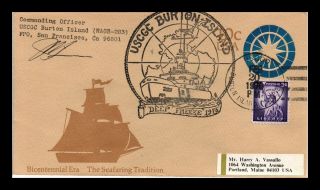 Dr Jim Stamps Us Fpo Deep Freeze Uscgc Burton Island Dual Franked Cover 1976