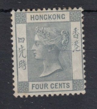 Hong Kong 1896 4c Grey - Sg34 -