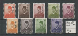 Riau - Lingga Archipeligo 1960 Set 33/41 Mnh