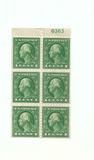 U.  S.  Stamps Scott 424d One Cent Booklet With Plate Number