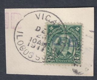 Use 2c Philippine Stamp On Paper With O.  B.  Hand Stamp And 26 Dec 1911 Post Mark
