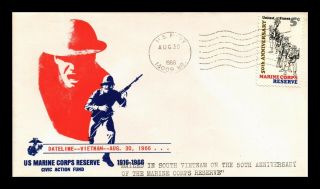 Dr Jim Stamps Us Marine Corps Reserve Vietnam 2nd Day Naval Cover Scott 1315