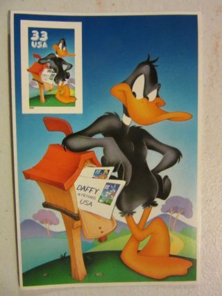 Us Scott 3307c,  Souvenir Sheet 1999 Daffy Duck 33c Vf Mnh Cv 8.  00
