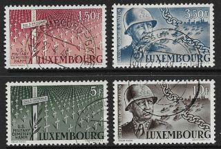 Luxembourg 1947 General Patton Sg 498 - 501 (cat £75)