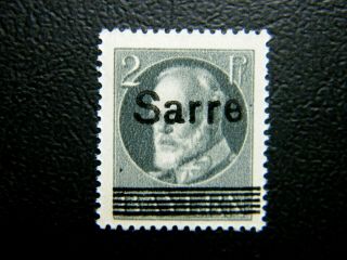 Local Germany 1920 Saargebiet Overpr.  Mi A 31 €2500