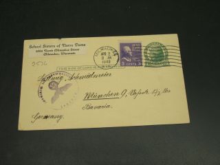 Usa 1940 Censored Postal Card To Germany 2536