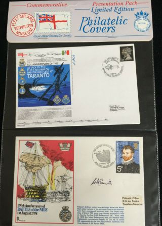 First Day Covers X2 Naval Battle Of The Nile Postal Stamps British Royal Navy