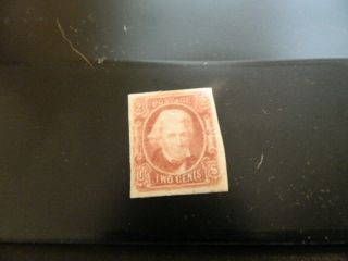 Confederate States Csa Scott 8 Andrew Jackson 2cent Stamp Gum Hinged
