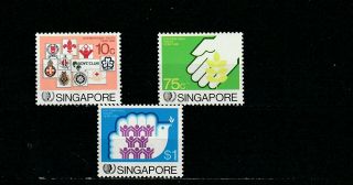Singapore - Sg516 - 518 Mnh 1985 International Youth Year