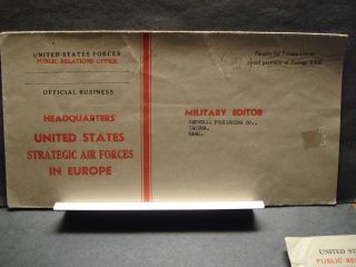 11 Bpo England 1944 Official Wwii Army Military Cover Strategic Air Forces