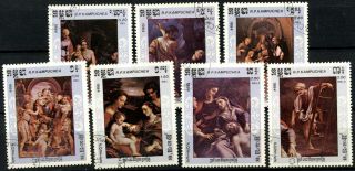 Kampuchea 1984 Sg 578 - 584 Correggio Paintings Cto Set A84738