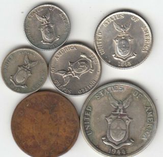 Usa - Philippines Coins 1905 - 1945
