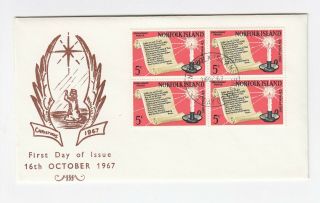 Norfolk Island 16 October 1967 Christmas First Day Cover