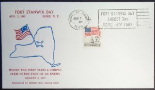 Us Cover 1985 Rome,  York (b5) Fort Stanwix Day
