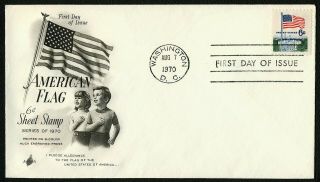 1338d 6c Flag Over White House,  Art Craft - Addressed Fdc Any 4=free