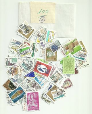 Portugal - 100 Stamps In Glassine 2