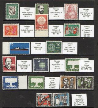 Germany A Selection Of Commemorative Stamp 