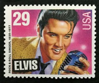 1993 Scott 2721 29¢ - Elvis - King Of Rock N Roll - Single Stamp - Nh
