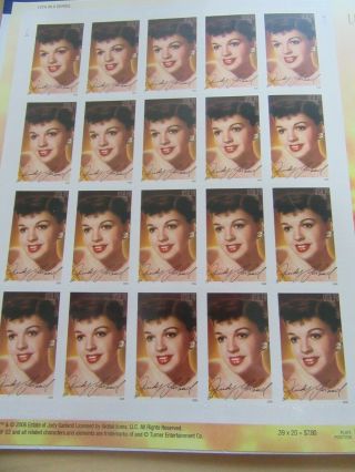 Scott 4077 Legends of Hollywood Judy Garland / 2005 USPS Stamp Sheet 3
