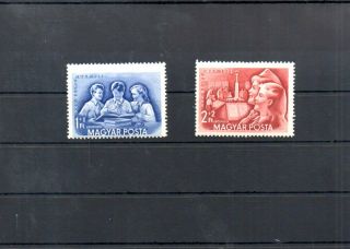 Old Stamps Of Hungary 1952 1274 - 1275 Mnh Stamps Day