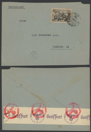 Russia Wwii 1940 - Cover To Chemnitz Germany - Censor 32999/23