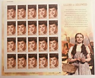 Judy Garland Full - Mnh - Sheet Of 20 Us Postage Stamps 2006