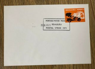 1971 Gb Postal Strike Envelope - Montagu Motor Museum - Beaulieu