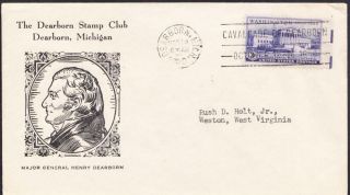 1950 Calvacade Of Dearborn Michigan General Henry Dearborn Event Cover (2003)