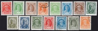 Russia Ussr 1927 Complete Set Sc 187 - 201.  Mh/used.  Cv=$97