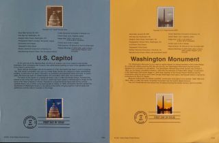 U.  S.  3472–3 $3.  50 Capitol & $12.  25 Wash Monument Sp1387 - 8 Scott: $34.  75