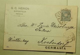 Dr Who 1891? Italy Venice Postcard To Germany E45015