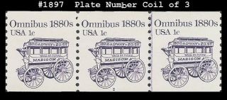 Us 1897 Mnh Pnc3 Pl 2 Omnibus 1880s