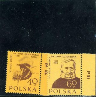 Poland 1956 Scott 744 - 5 Lh
