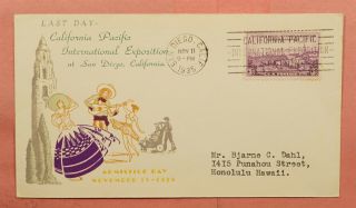 1935 Last Day California Pacific Intl Expo San Diego Ca 122994