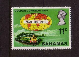 Rail/trains Thematic Stamps - Bahamas,  Muh,  1970 Goodwill Caravan,  Peace Train