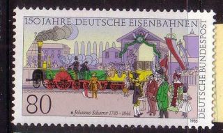 Rail/trains Thematic Stamps - West Germany,  Muh,  Railway 150th Anniversary