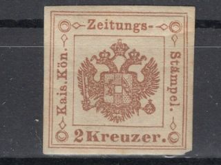 Austria 1859 ☀ Newspaper Stamp 2 Kr.  Zeitungs Stampel.  ☀ 1v Mh
