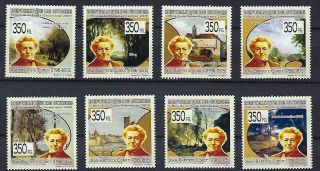 M204 Mnh 2009 Guinee Comp Set 8 Diff Museum Paintings By Artist Jean Corot