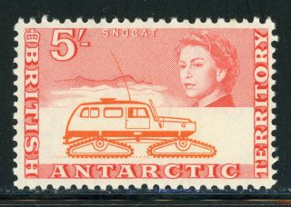 British Antarctic Territory Mlh (qeii) Selections: Scott 13 5sh Snocat Cv$22,