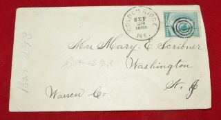 Golden Ridge Maine 1888 Cover & Letter to Washington Jersey 2