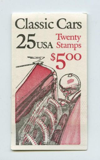 Dealer Dave Stamps 1988 Bk164 25¢ Classic Cars,  2385 (786)