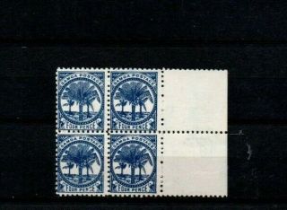 A Samoa 4d Blue Block Of Four